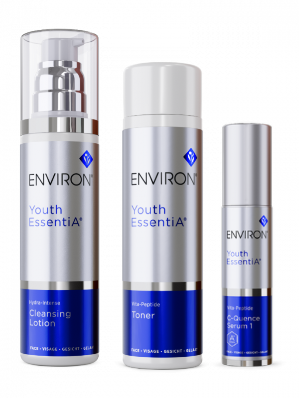 Pack Environ Premium Youth Essentia con limpiador, tónico y suero facial